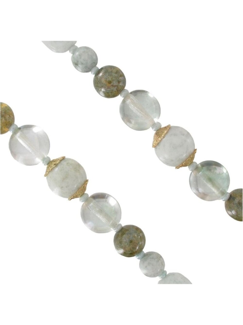 Chic Grey & Clear Chunky Beaded Collar Necklace | 20" Fashion Accessory